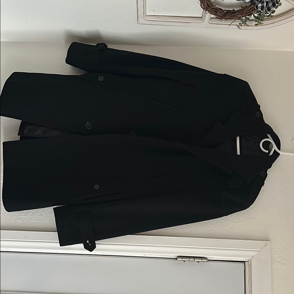Classic Black Overcoat